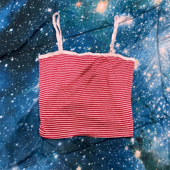 Forever 21 Red and White Crop Top - Picture 1 of 3